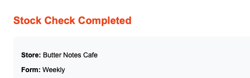 CafeTally notification